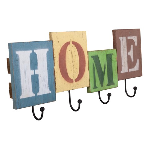 Cuier Home Multicolor, Creaciones Meng. 36x3.5x16cm, lemn de brad