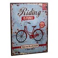 Placuta decorativa Riding is fun, Creaciones Meng, 25x33 cm, fier