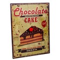 Placuta decorativa Chocolate Cake, Creaciones Meng, 25x33 cm, fier