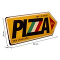 Placuta decorativa Welcome Pizza, Creaciones Meng, 42x20 cm, fier