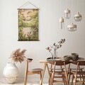 Decoratiune de perete Wild, Creaciones Meng, 65x95 cm, in/lemn de brad chinezesc
