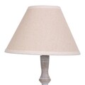 Lampa de masa Style, Creaciones Meng, 33 cm, 1 x E14, 40W, metal, gri deschis/alb