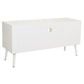 Comoda TV Bamboo, Creaciones Meng, 121x40.5x61.5 cm, MDF, alb/auriu