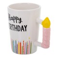 Cana Happy Birthday Candle, Creaciones Meng, 510 ml, ceramica