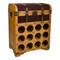 Dulap pentru sticle de vin Creaciones Meng, 45x28x59 cm, metal/PVC