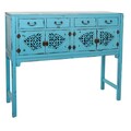Consola Blue, Creaciones Meng, 120x40x102 cm, lemn de brad/MDF