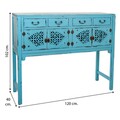 Consola Blue, Creaciones Meng, 120x40x102 cm, lemn de brad/MDF