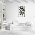Decoratiune de perete Floral, Creaciones Meng, 50.2x90.8 cm, metal