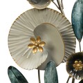 Decoratiune de perete Floral, Creaciones Meng, 50.2x90.8 cm, metal