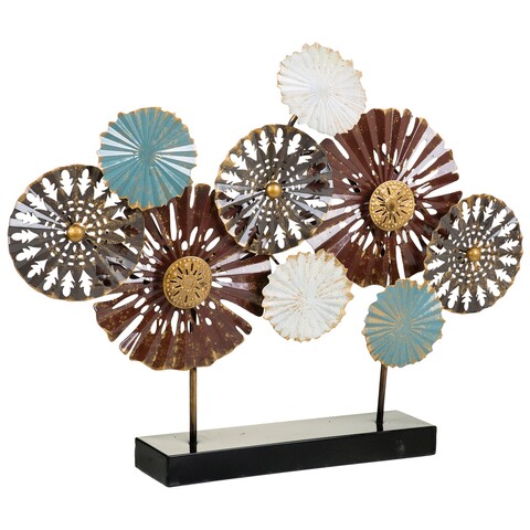 Decoratiune de masa Circles, Creaciones Meng, 66x48.9 cm, metal