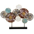 Decoratiune de masa Circles, Creaciones Meng, 66x48.9 cm, metal