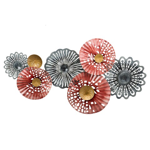 Decoratiune de perete Gladys, Creaciones Meng, 90.8x49.5 cm, metal