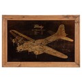 Tablou decorativ Boeing, Creaciones Meng, 40x60 cm, canvas pictat manual