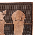 Covoras de intrare Home Funny Dogs, Creaciones Meng, 45x75 cm, cauciuc, cupru