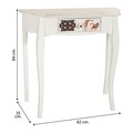 Consola cu 1 sertar Creaciones Meng, 82x35x84 cm, lemn de brad/MDF