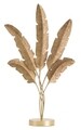 Decoratiune Five Leaf, Mauro Ferretti, 34x60 cm, fier, auriu