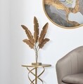 Decoratiune Five Leaf, Mauro Ferretti, 34x60 cm, fier, auriu