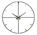Ceas de perete Sticky, Mauro Ferretti, 60 cm, fier, negru/argintiu