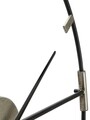 Ceas de perete Sticky, Mauro Ferretti, 60 cm, fier, negru/argintiu