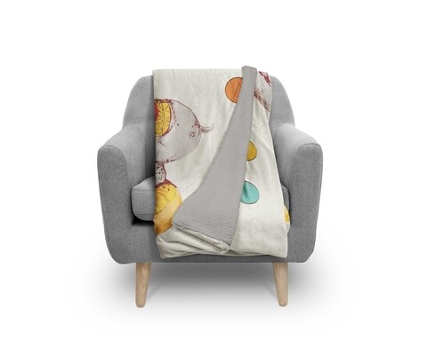 Patura Elephant the circus, Oyo Kids, 130x180 cm, poliester, multicolor