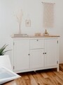 Comoda, Finori, Bergen 57, 120 x 90 x 40 cm, PAL, stejar/alb