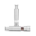 Set  2 rasnite sare si piper, Brabantia, Matt, 5.5x2.8x14 cm, inox, argintiu mat