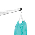 Uscator de rufe rotativ cu 4 brate + cu suport fixare pamant + husa + set carlige rufe, Brabantia, Lift-O-Matic Advance, 50 m capacitate de uscare, otel, gri metalizat