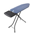 Masa de calcat, Brabantia C, Denim Blue, 124x45 cm, 7 pozitii de reglare, cu suport statie de calcat, otel/bumbac, albastru denim