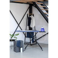 Masa de calcat, Brabantia C, Denim Blue, 124x45 cm, 7 pozitii de reglare, cu suport statie de calcat, otel/bumbac, albastru denim