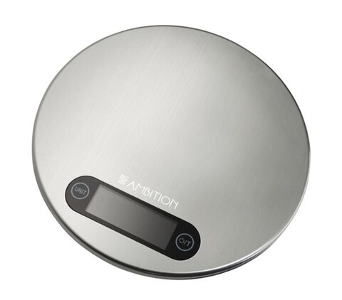Steel konyhai mérleg, Ambition, 5 kg,  Tara mérés, acél