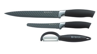 Gri, Set 2 cutite si curatator legume