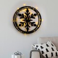 Decoratiune de luminoasa XMASBLACK-020, Tanelorn, 62x56 cm, metal, negru