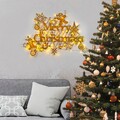 Tanelorn Fénydekoráció, XMASGOLD-023, 95x69 cm, fém, aranyszín