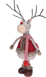 28x22x81 cm, Reindeer in red coat
