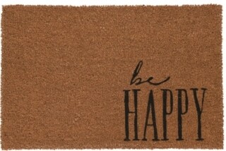 39x59 cm, Barna, Be happy