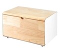 Cutie pentru paine Scandi, Ambition, 37x22.5 cm, inox/bambus, alb