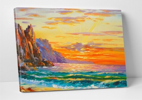 Tang dekoratív festmény, Modacanvas, 50x70 cm, vászon, tarka