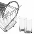 Uscator pentru vase Jocca cu suport pentru pahare și coș pentru tacâmuri