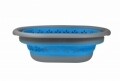 Cos pliabil pentru rufe Blue/Grey Jocca, 50 x 37.5 x 26.5 cm (10 l), plastic/silicon, albastru/gri