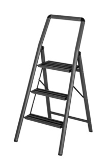 6x114.5x48 cm, Gri, Scara cu 3 trepte