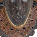 Decoratiune, DKD Home Decor, Figure Mask, 29 x 8 x 59 cm, rasina, maro