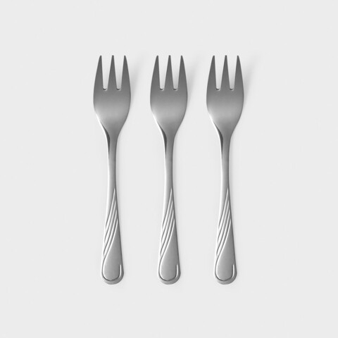 Set furculite desert 3 piese Napoli, Ambition, 13.5 cm, inox 18/10