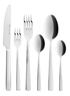 43x24x5 cm, Argintiu, Set 36 tacamuri