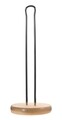Konyhai szalvéta tekercs tartó, Praktikus, 12x12x28 cm, fa