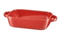 Fiesta tepsi, Ambition, 23x13x5 cm, kerámia, piros