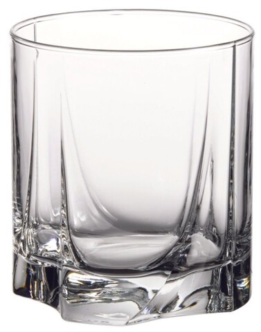 Set 6 pahare whisky Luna, Pasabahce, 368 ml, sticla, transparent