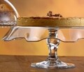 Platou servire tort Splash, Pasabahce, 32 cm, sticla, transparent