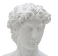 Statueta decorativa Roman, Mauro Ferretti, 21.5x14.5x34 cm, poliresina, alb