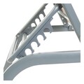 Sezlong rabatabil, DKD Home Decor, 191 x 58 x 98 cm, aluminiu/pvc, gri
