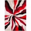 Covor Infinite Splinter Red, Flair Rugs, 120 x 170 cm, 100% poliester, rosu/bej/negru